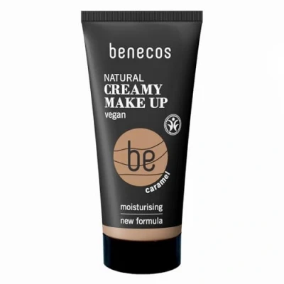 Abbildung von benecos Naturkosmetik Creamy Make up flüssig mattierend vegan caramel