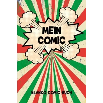 Abbildung von Blanko Comic Buch: 100 Seiten Platz mit für deinen Buch zum Selbstzeichnen Malen lernen Kinder Leerer Ca. Din a5