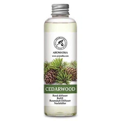 Abbildung von Raumduft Diffuser Nachfüller Zedernholz 200ml für Duftdiffusor Reed Refill Raumbeduftung Zimmerduft Nachfüllen Raumluft