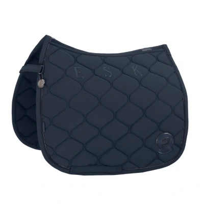 Abbildung von Eskadron Schabracke Platinum Softshell Emblem Dressur Atlantikblau