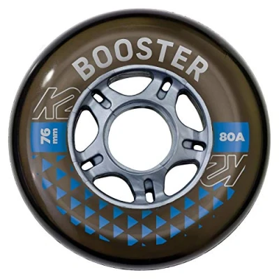 Abbildung von K2 Skates Unisex Erwachsene Rollen BOOSTER 76mm 80A 4 WHEEL PACK — black 30F3004