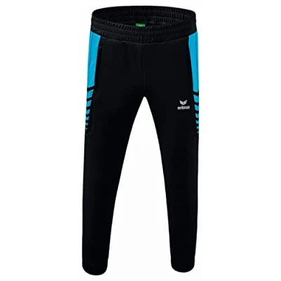 Abbildung von Erima Kinder Six Wings funktionelle Trainingshose, schwarz/curacao, 128