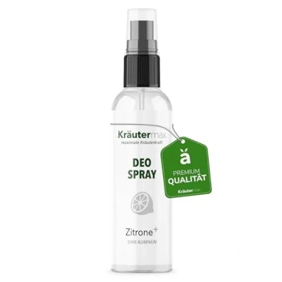 Abbildung von Zitronen Deo ohne Aluminium im praktischen Sprüher fruchtiger Lemon Damen Duft für frische &amp; wohlbefinden den ganzen Tag über Spray aus Öl Salbei 100ml