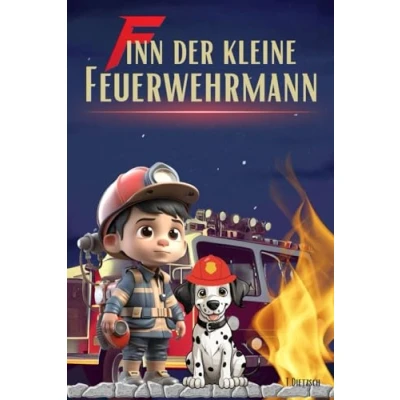 Abbildung von Gute Nacht Geschichten ab 4 Jahren: Finn der kleine Feuerwehrmann: 5 abenteuerliche