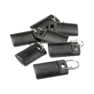 Abbildung von TimeMoto RF 110 RFID Schlüsselanhänger, 25er Set, kompatibel mit Zeiterfassungen, kompakt, leicht, 125 kHz Frequenz, 7cm Erfassungsbereich