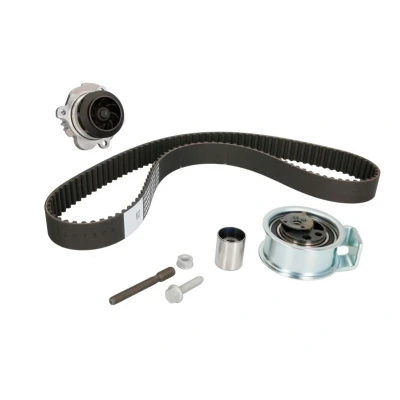 Abbildung von HEPU PK05502 Wasserpumpe + Zahnriemensatz ohne Spanndämpfer, Spannrolle 120 VOLKSWAGEN: Golf 4, Passat B5 GP Estate, 4 Variant, AUDI: A4 B6 Avant