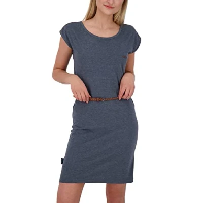 Abbildung von alife &amp; kickin Elliak Jerseykleid, Damen, Größe: Medium, Marine