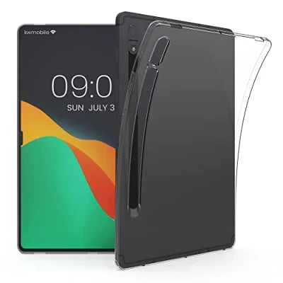 Abbildung von kwmobile Hülle kompatibel mit Samsung Galaxy Tab S8 weiches TPU Silikon Case Transparent Tablet Cover