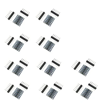 Abbildung von Aihasd 10 Stück 4 Kanal IIC I2C Logic Level Logikebene Konverter Bi Directional Modul 3,3 V zu 5 Shifter für Arduino