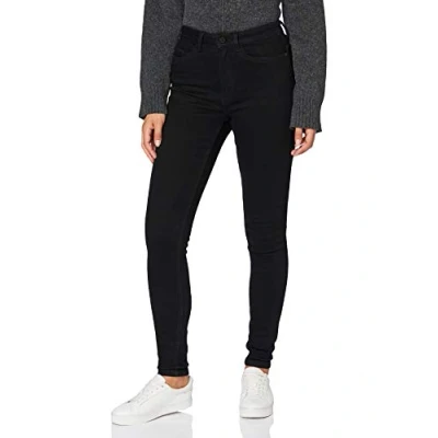 Abbildung von Noisy May Nmcallie CHIC Jeans Skinny Fit, Damen, Größe: 27x32, Black