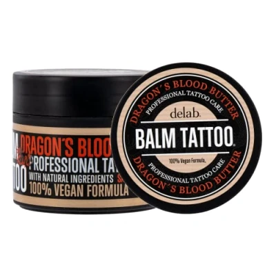Abbildung von BALM Tattoo Dragon&#039;s Blood Pflege Butter 50ml, vegan und feuchtigkeitsspendend, Tattoocreme Tattoopflege Aftercare