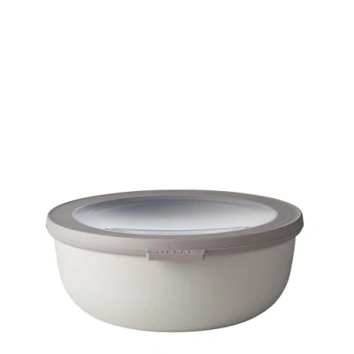 Abbildung von Mepal Multi Bowl Cirqula Round Vorratsdose mit Deckel Geeignet als Luftdichte Aufbewahrungsbox für den Kühlschrank, Mikrowellengeschirr &amp; Frischhaltedosen 1250 ml Nordic White