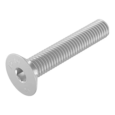 Abbildung von SECCARO Senkschraube M6 x 35 mm, Edelstahl V2A VA A2, DIN 7991 / ISO 10642, Innensechskant, 20 Stück