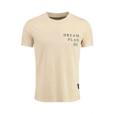 Abbildung von Key Largo PLAN Round Tshirt print, Herren, Größe: XXL, Bleached sand
