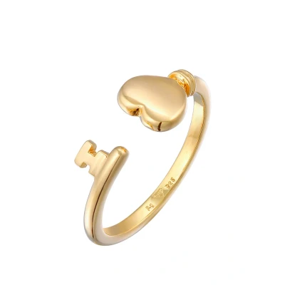 Abbildung von Elli Heart KEY LOVE Ring goldcoloured, Damen, Größe: 54, Gold coloured