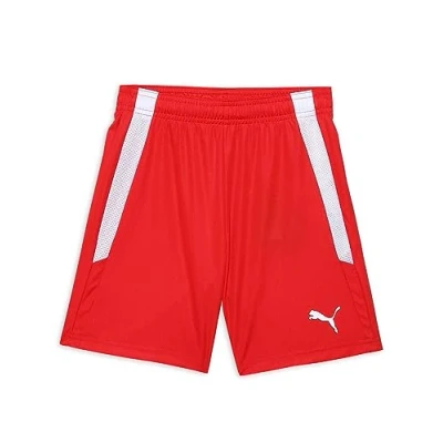 Abbildung von puma Unisex Kinder Teamliga Jr Shorts, Red White, 164 EU