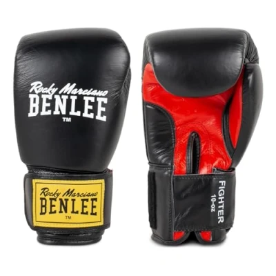 Abbildung von BENLEE Boxhandschuhe aus Leder Fighter Black/Red 16 oz