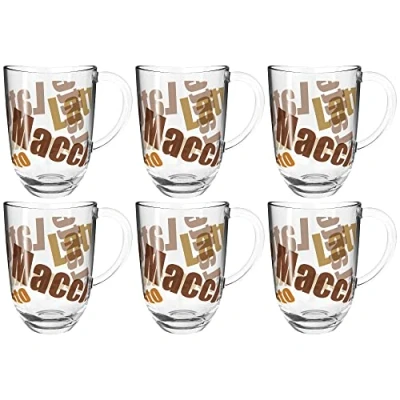 Abbildung von LEONARDO Latte Macchiato Tasse »NAPOLI«, (Set, 6 tlg.), Tasse, 380 ml, 3 farbig, teilig