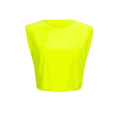 Abbildung von Winshape Damen Functional Light Cropped Top Aet115 T Shirt, Neon gelb, L EU