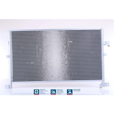 Abbildung von NISSENS 94586 Klimakondensator ohne Trockner Aluminium 670 R 134a FORD: MONDEO 3 Kombi, Stufenheck