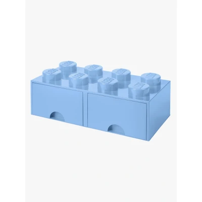 Abbildung von LEGO Aufbewahrungsbox mit Schublade 8, Hellblau