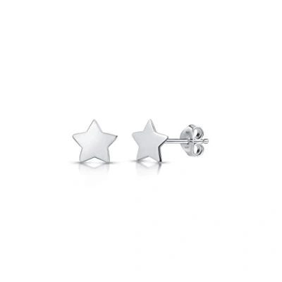 Abbildung von Amberta Damen Himmlisch Ohrstecker aus 925 Sterling Silber: Flacher Stern