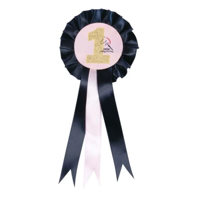 Abbildung von HKM Turnierschleife Hobby Horsing Dunkelblau/Rosa