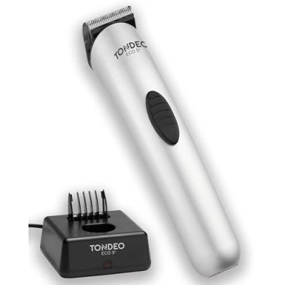 Abbildung von TONDEO Haarschneidemaschine ECO S PLUS BLACK Profi Haarschneider inklusive Ladestation und Aufsteckkamm für 4 verschiedene Schnittlängen