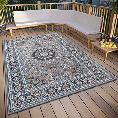 Abbildung von HANSE Home Teppich »Kadi«, rechteckig, 3 mm Höhe, In &amp; Outdoor, Teppich, Wetterfest, Balkon, Garten, Wohnzimmer, Orient