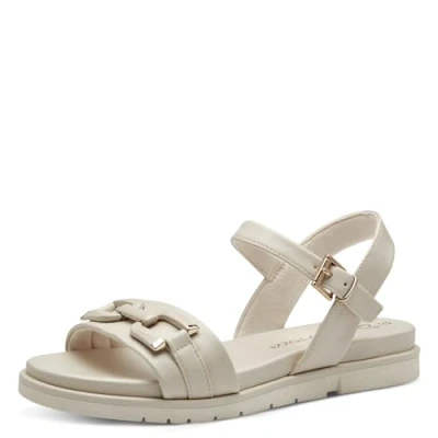 Abbildung von Marco Tozzi Riemensandalette, Damen, Größe: 38, Cream Schuhe
