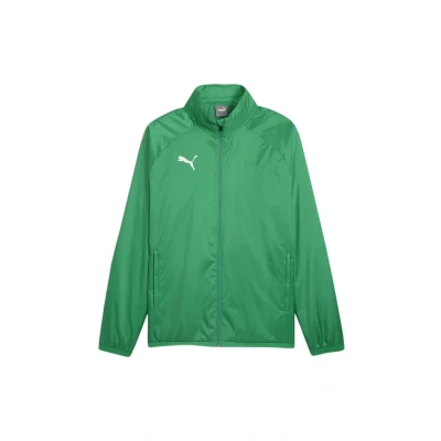 Abbildung von Puma Teamgoal ALL Weather Regenjacke / wasserabweisende Jacke, Herren, Größe: XXL, Gruenweiss