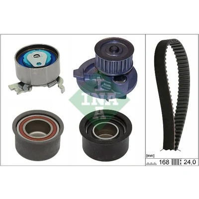 Abbildung von INA 530 0444 30 Wasserpumpe + Zahnriemensatz mit OPEL: Zafira B, Astra H Hatchback, Caravan