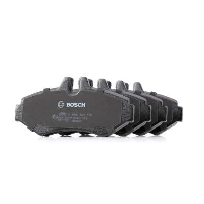 Abbildung von BOSCH 0 986 424 516 Bremsbelagsatz Low Metallic mit Anti Quietsch Blech, Montageanleitung MERCEDES BENZ: G Class Off Road, Sprinter 3 T Minibus