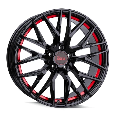 Abbildung von MAM WHEELS 5 loch 18Zoll 120mm Alufelge RS4 red/black MAMRS48018512035BPRI Felge 8.00Zoll 35mm 72.6mm