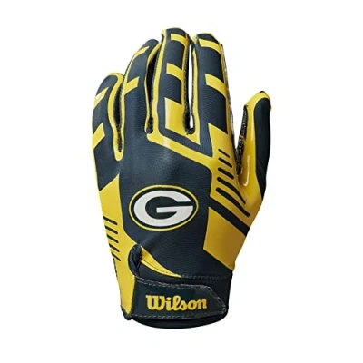 Abbildung von Wilson Handschuhe NFL TEAM SUPER GRIP, Einheitsgröße für Jugendliche, Silikon/Stretch Lycra