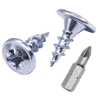 Abbildung von (400 Stück) Verzinkter Stahl 4,0 x 12 mm Holzschrauben, Metallschrauben, modifizierter Halsspannkopf, Selbstschneidend (400, mm)