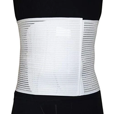 Abbildung von Postpartum buikwrap Bauchgurt Nach op Verstelbaar Rückbildungsgürtel Geburt Kaiserschnitt Schwangerschaft mit Rückenunterstützung Unisex 28 cm (Weiß H28, XL)