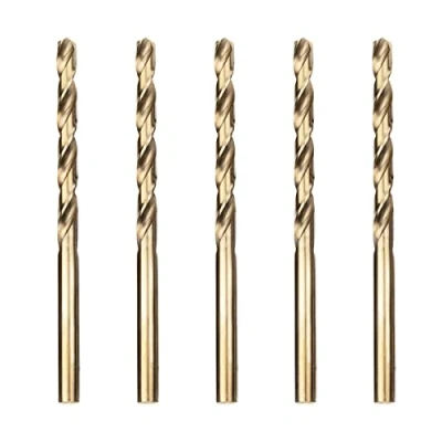 Abbildung von Meccion HSS Metallbohrer Professional Geschliffen Kobalt 5pcs 5.0mm Spiralbohrer fur Edelstahl und Metall