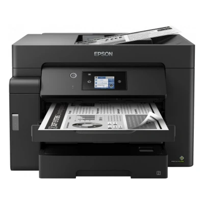 Abbildung von Epson EcoTank ET M16600 4 in 1 Mono Tinten Multifunktionsgerät (Kopie, Scan, Fax, A3, ADF, Full Duplex, WiFi, Ethernet, Display, USB 2.0), großer Tintentank, hohe Reichweite, niedrige Seitenkosten