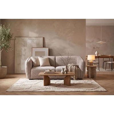 Abbildung von Home affaire 3-Sitzer "OSTRUP, Naturtöne, Boucle oder Chenille" Breite 221 cm, organische Form mit sanften Rundungen
