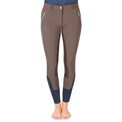 Abbildung von PFIFF 102675 Reithose &#039;Indira&#039; Damen Vollbesatz, braun 34