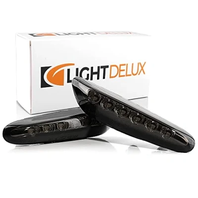Abbildung von LIGHTDELUX LED Seitenblinker Kotflügel Blinker ohne Fehlermeldung ECE geprüft kompatibel mit BMW V 170141
