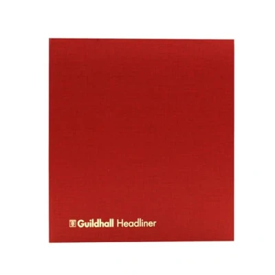 Abbildung von Exacompta Ref 48/17Z Guildhall Headliner Account Book, 298 x 273 mm, 17 Spalten, 80 Seiten 95 g/m² Ledger Qualitätspapier, traditionell genäht, gebunden, gebundener Hardcover Einband,