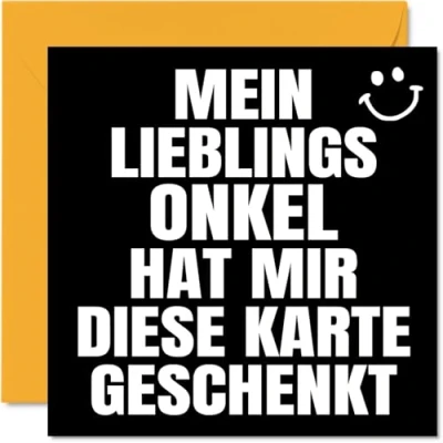 Abbildung von Stuff4 Lustige Geburtstagskarten für Nichte Neffe Frauen Männer Meine Lieblings Glückwunschkarte zum Geburtstag vom Onkel 145 mm x Witzige Humor Bday Grußkarten