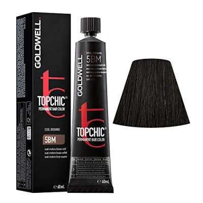 Abbildung von Goldwell Topchic Haarfarbe matt braun mittel 5BM, 1er Pack (1 x 60 ml)