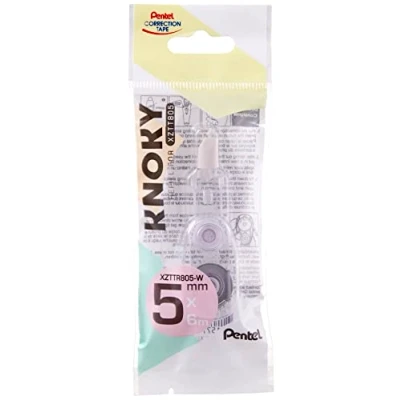 Abbildung von Pentel XZTTR805 WY Knoky Refill, Nachfülleinheit für Korrekturband, Länge 6m, Breite 5mm, 1VE=12 Stück