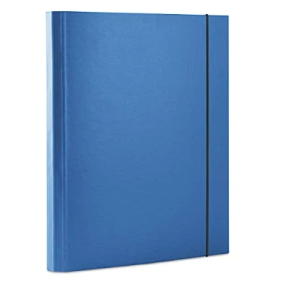 Abbildung von Dokumentenmappe Mit Gummiband OFFICE PRODUCTS PP A4/30 3 Klappen Blau / Typ Flügel Art Gummiband/Material Karton/pp/Furnier Einseitig/Farbe Blau/Format A4