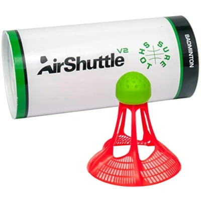 Abbildung von Sure Shot Air Badminton Shuttle V2, 3 Stück, rot, Einheitsgröße