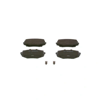 Abbildung von BOSCH 0 986 424 669 Bremsbelagsatz Low Metallic mit akustischer Verschleißwarnung Anti Quietsch Blech SUZUKI: Grand Vitara 1 SUV