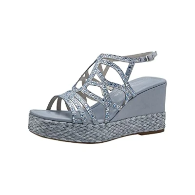 Abbildung von Tamaris Keilsandalette, Damen, Größe: 39, Light blue Schuhe
